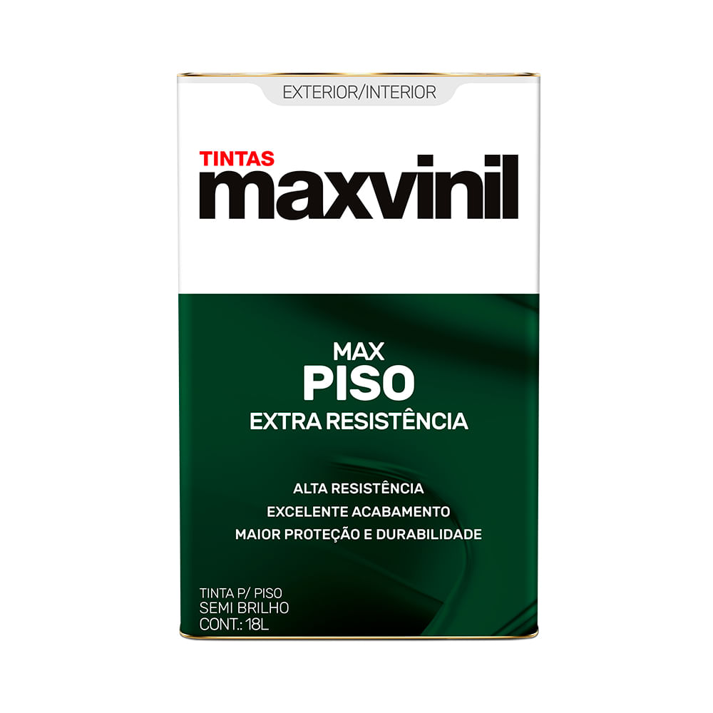 Tinta Semi Brilho Premium Extra Resistência Max Piso Amarelo Demarcação 18L
